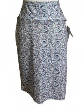 LuLaRoe Pencil Skirt Sz M CASSIE Geometric/Paisley Print Closet Staple